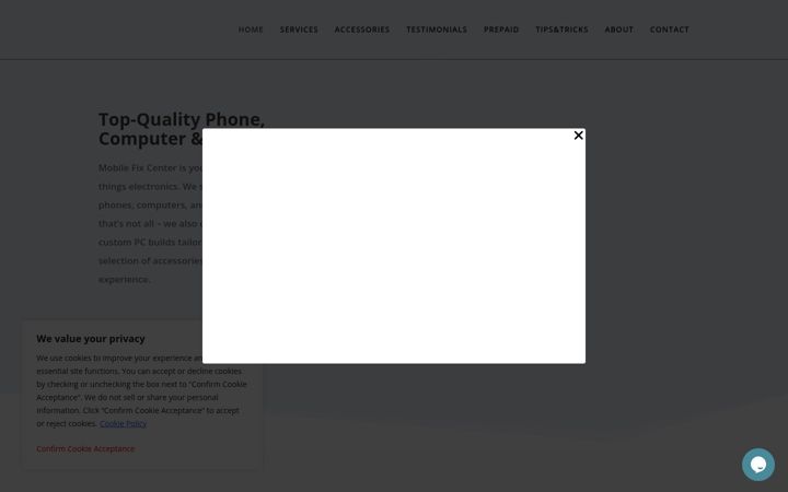 Screenshot of mobilefixcenter.com