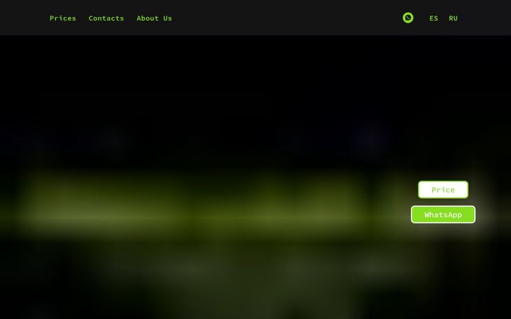 Screenshot stránky mobileluxurywash.es