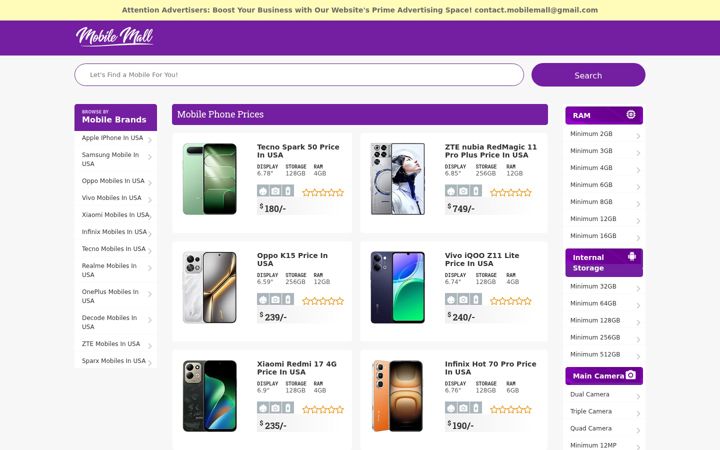 Screenshot of mobilemall.co