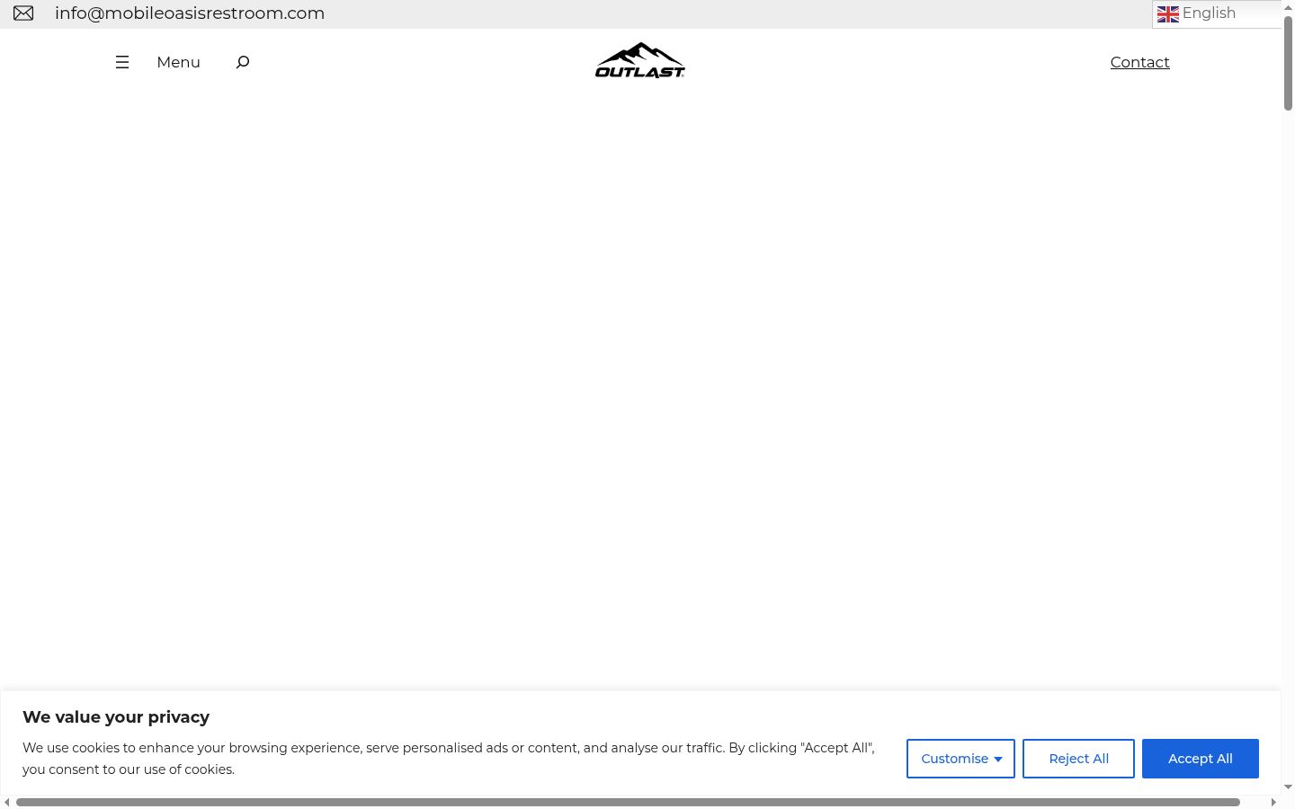 Screenshot des Einwilligungsbanners vor jeglicher Interaktion