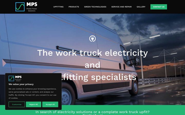 Screenshot of mobilepowersolutionsinc.com