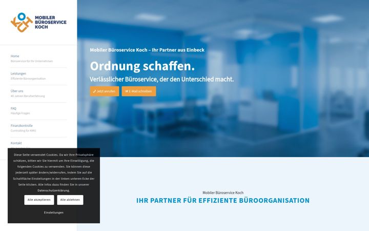 Screenshot of mobiler-bueroservice-koch.com