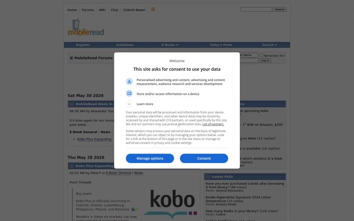 Képernyőkép: mobileread.com