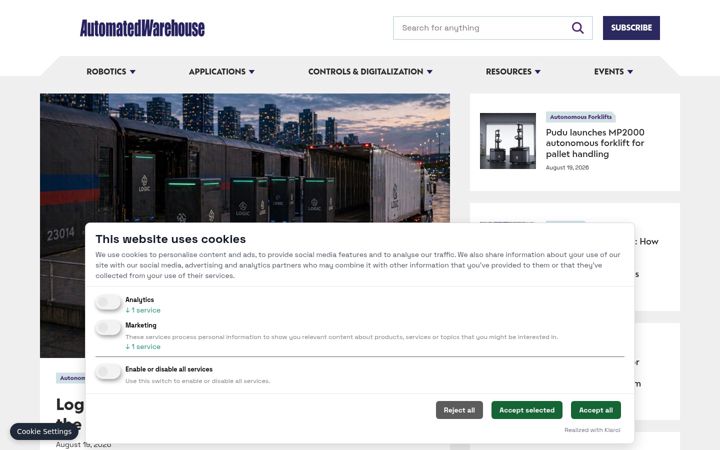 Screenshot of mobilerobotguide.com