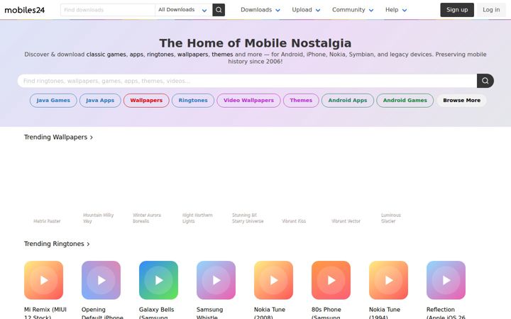Screenshot of mobiles24.co