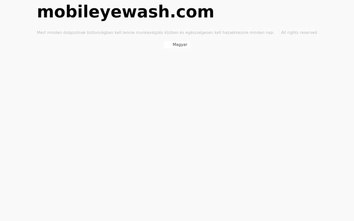 Screenshot of mobileyewash.com
