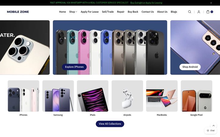 Screenshot of mobilezonetexas.com