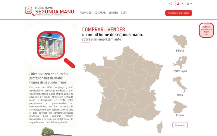Screenshot of mobilhomesegundamano.com