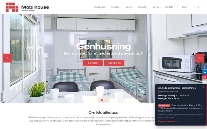 Skærmbillede af mobilhouse.dk