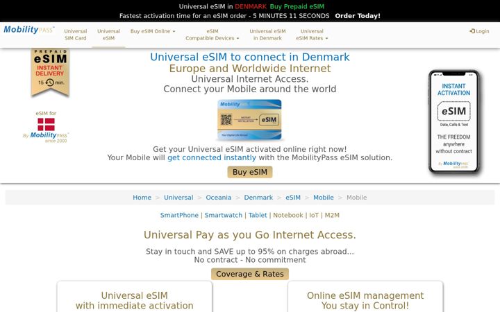 Screenshot of mobilitypass.com