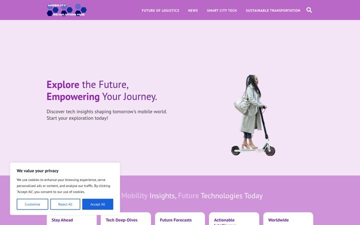 Screenshot of mobilityrevolutionhub.com