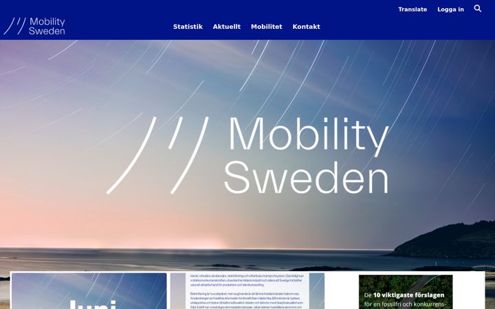 Skjermbilde av mobilitysweden.se