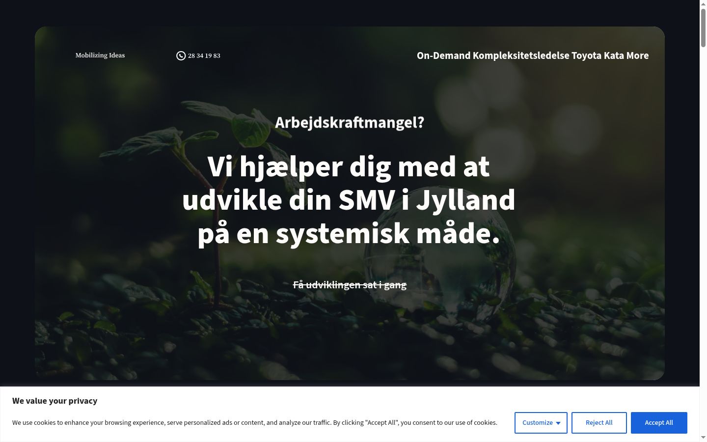 Zrzut ekranu banera zgody wyświetlanego przed jakąkolwiek interakcją