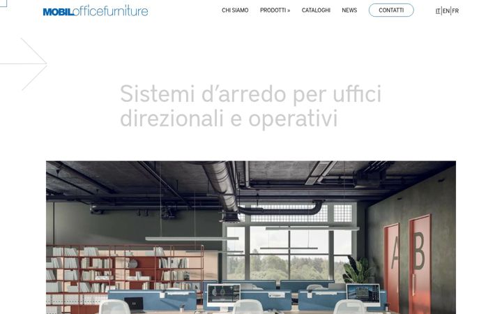 Screenshot of mobilofficefurniture.it