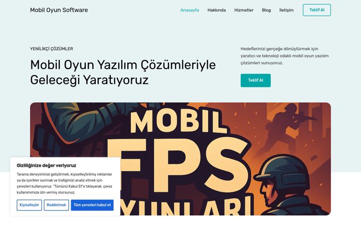 Screenshot of mobiloyunsoft.com