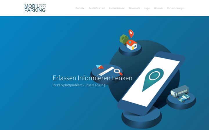 Screenshot of mobilparking-solution.com