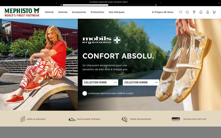 Screenshot of mobilsshoes.com
