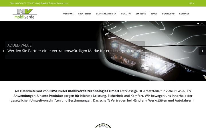 Zrzut ekranu mobilverde-aftermarket.com