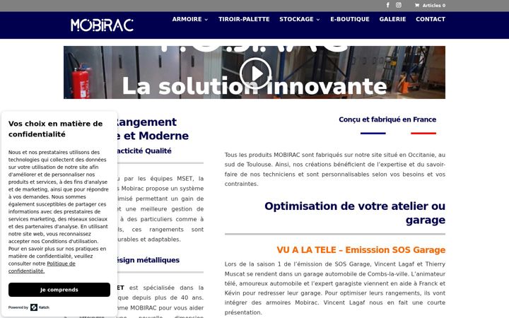 Screenshot of mobirac.com