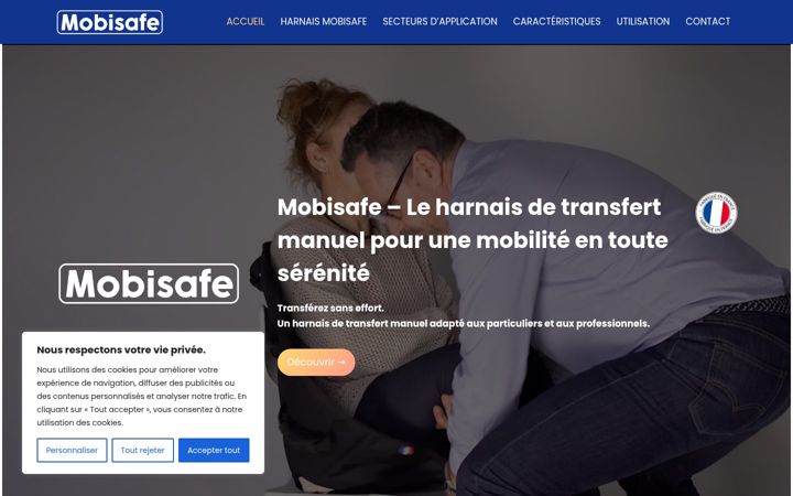 Screenshot of mobisafe-mobility.com