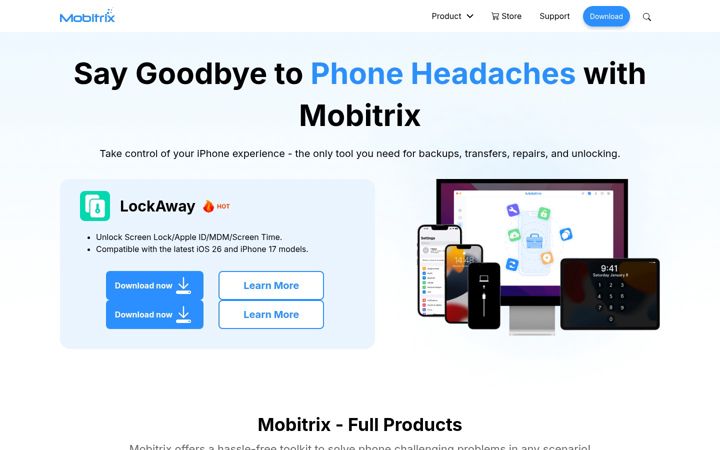 Screenshot of mobitrix.com