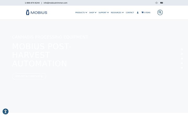 Screenshot of mobiustrimmer.com