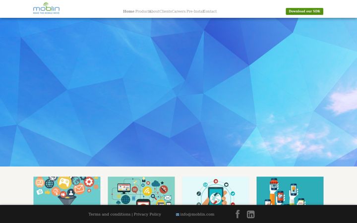 Screenshot of moblin.com