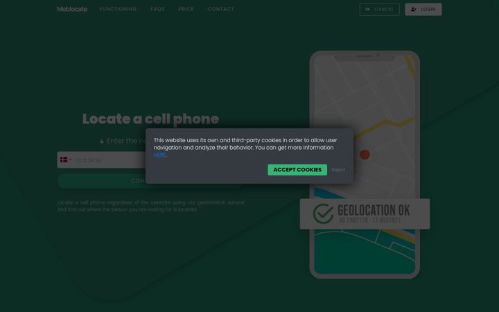 Screenshot of moblocate.com