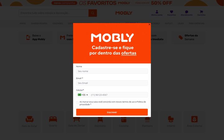 Screenshot of mobly.com.br