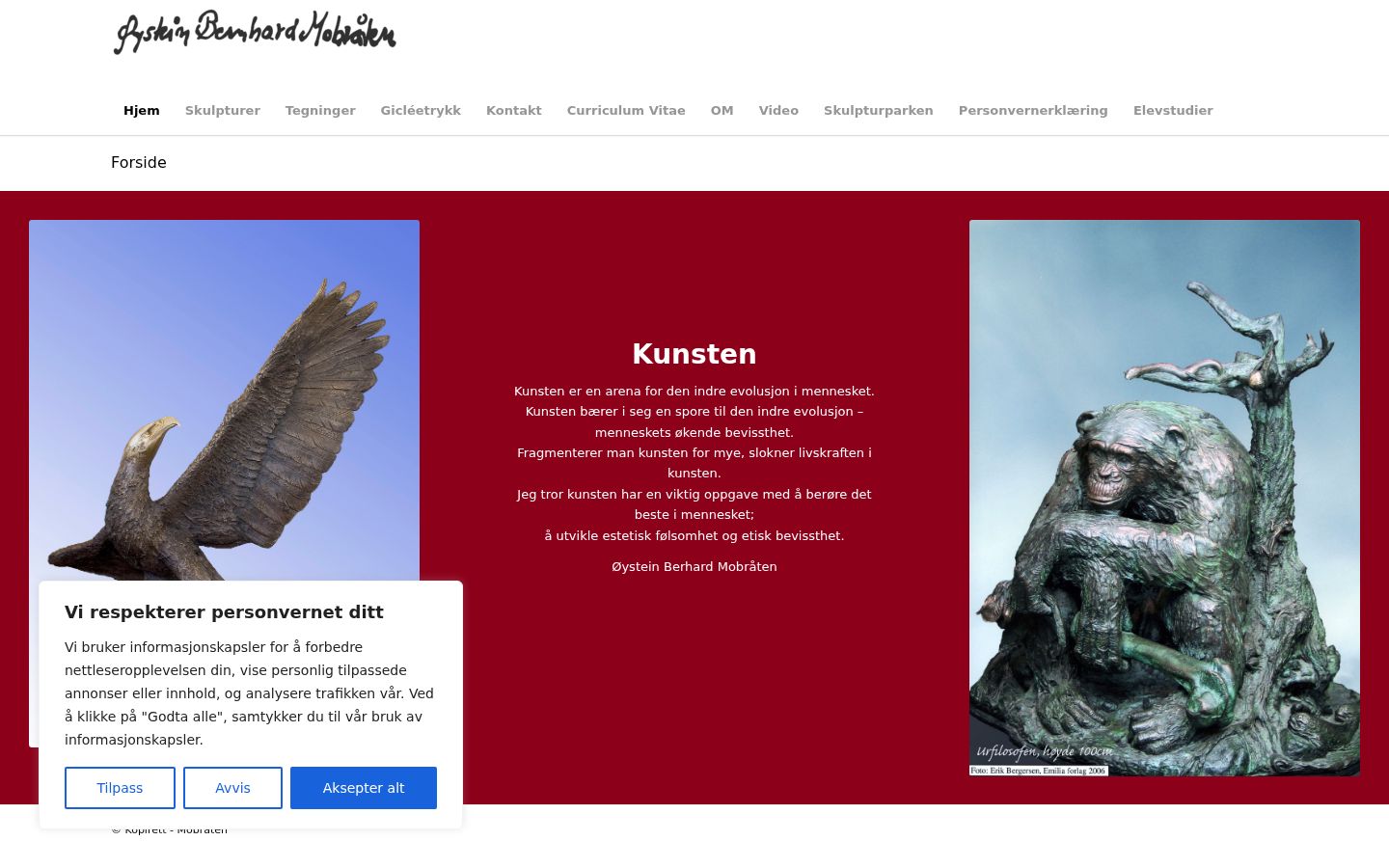 Screenshot tal-banner tal-kunsens muri qabel kwalunkwe interazzjoni