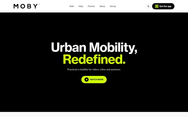 Screenshot of mobybikes.com