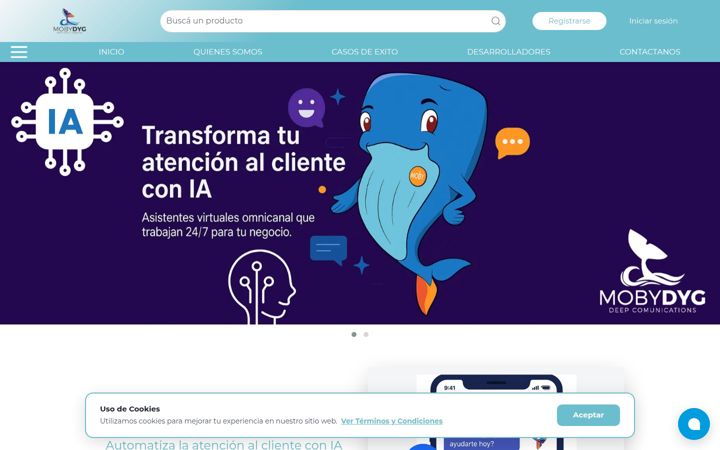 Screenshot of mobydyg.com