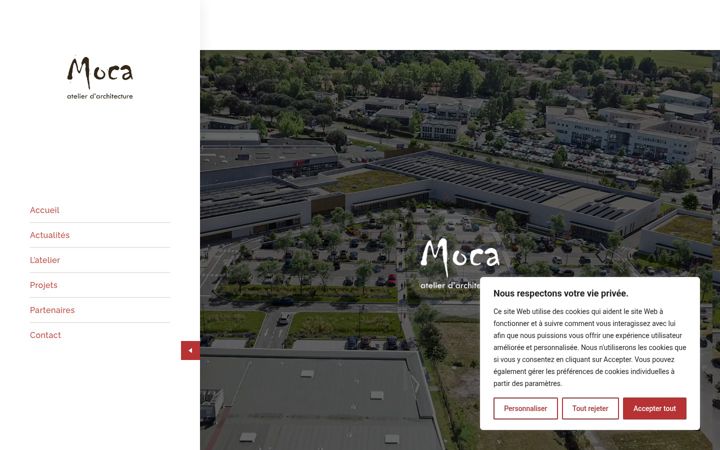 Screenshot of moca-architecture.com