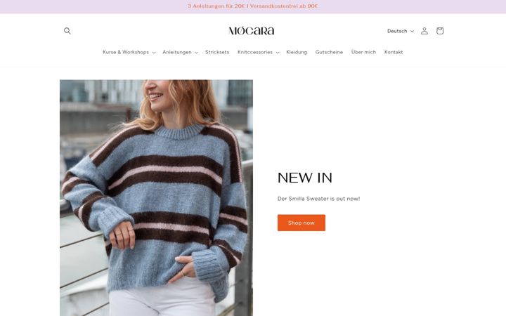 Skjermbilde av mocara.de