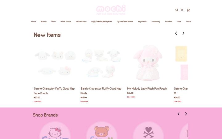 Screenshot of mochiboutique.com