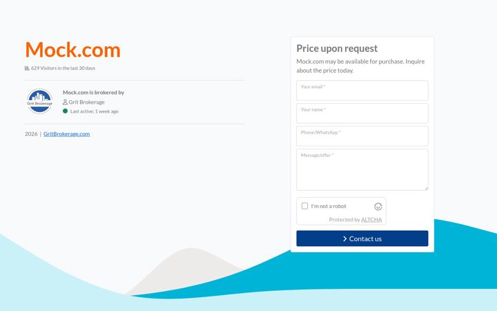 Screenshot of mock.com