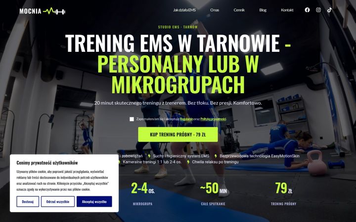 Screenshot of mocnia.com