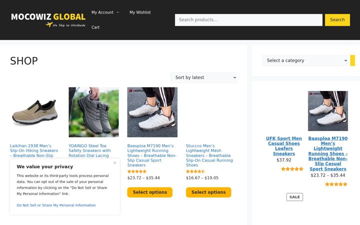 Screenshot of mocowizglobal.com