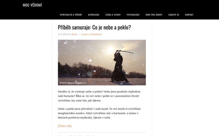 Screenshot of mocvedomicz.com