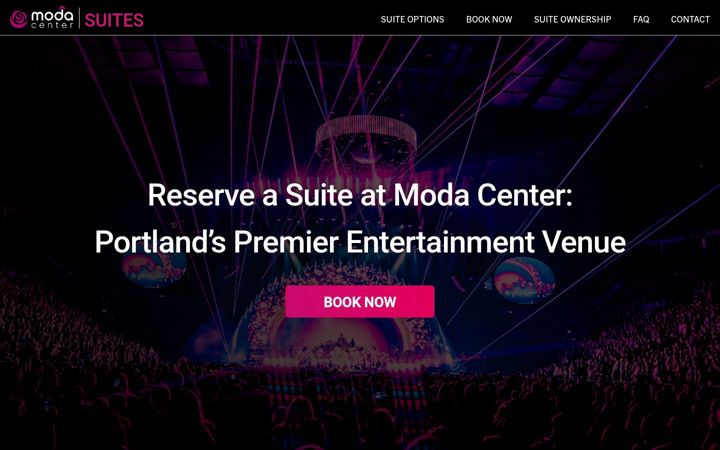 Screenshot of modacentersuites.com