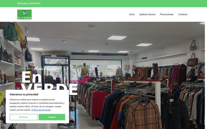 Screenshot of modacircularenverde.com