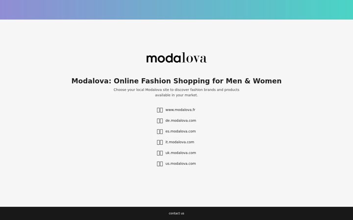 Screenshot of modalova.com