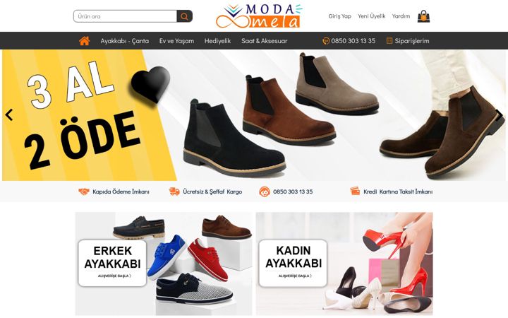Screenshot of modamela.com