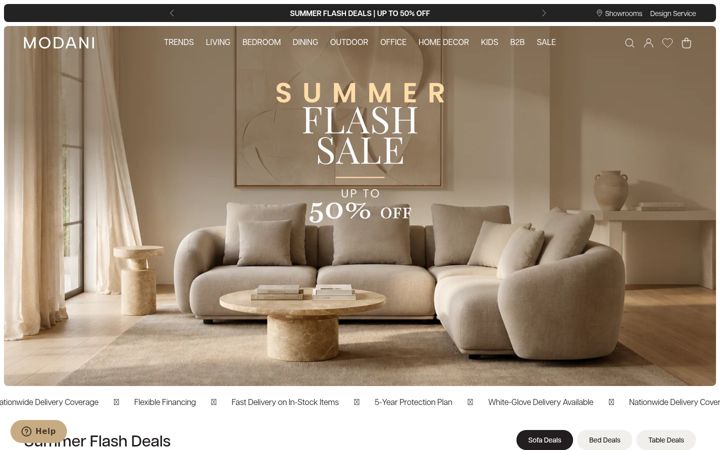 Screenshot of modani.com
