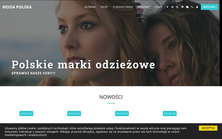 Screenshot of modapolskasklep.com