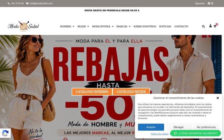 Screenshot of modasabel.com