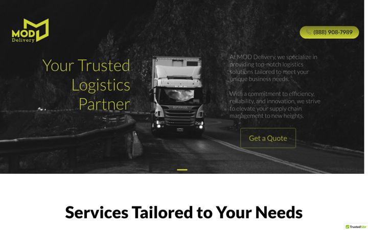 Screenshot of moddelivery.com