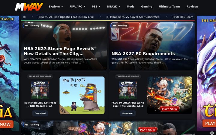 Screenshot of moddingway.com