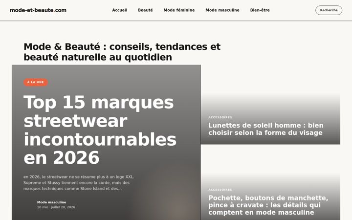 Screenshot of mode-et-beaute.com