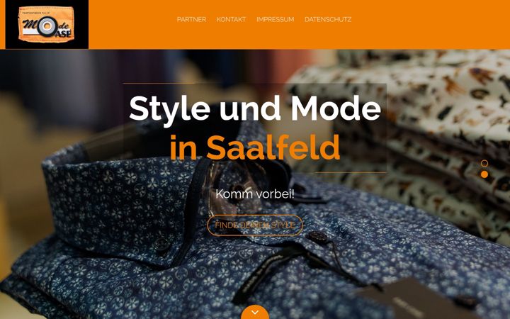 Screenshot of mode-oase.com